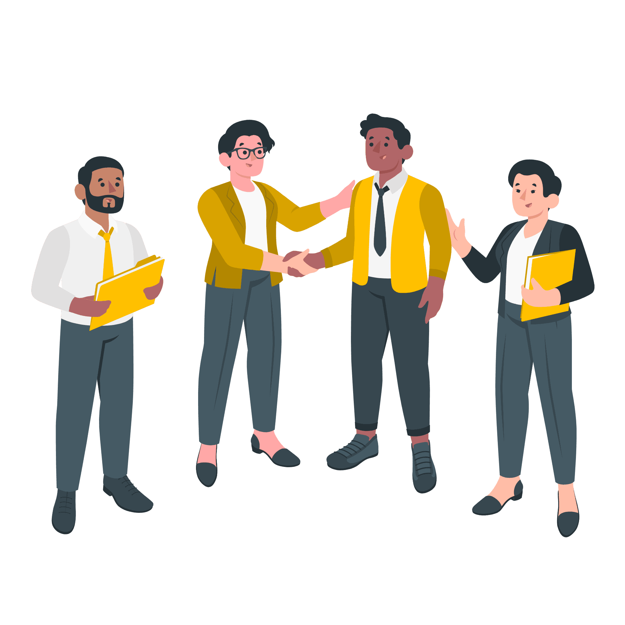 Illustration of a work setting